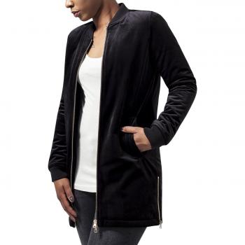 Urban Classics Long Velvet Parka for Women