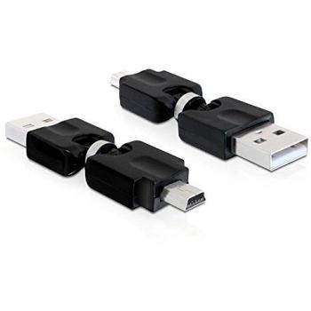 Delock USB‑Mini‑Adapter 2.0 A St – Mini‑5‑Pin Drehadapter