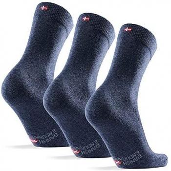Calcetines de Algodón para Hombre y Mujer, DANISH ENDURANCE, Pack de 3