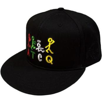 A Tribe Called Quest Black Snapback Hat with Classic Stick Figure Graphics