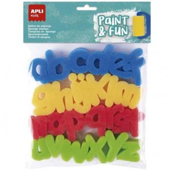 Apli Kids Paint & Fun pack de 26 sellos de esponja modelo abc para estampación