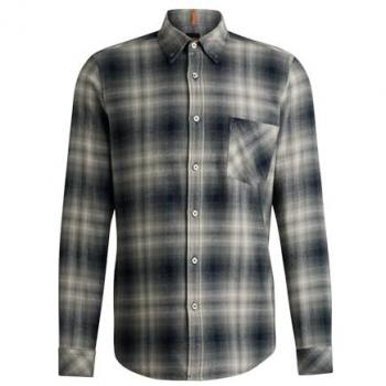 BOSS Orange Regular Fit Freizeithemd mit Button-Down-Kragen Modell 'Rickert', Größe L