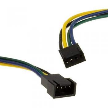 4‑Pin PWM Fan Extension Wire – 30 cm Length (Male‑to‑Female)