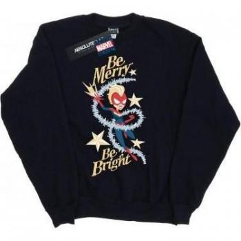 Marvel Damen Be Merry Be Bright Sweatshirt M navy blau