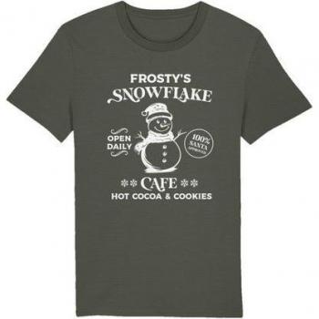 Retro Weihnachten T-Shirt Frostys Schneeflocken Design
