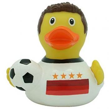 Lilalu Footballer Duck Toy 8.5 cm Multi-Colour