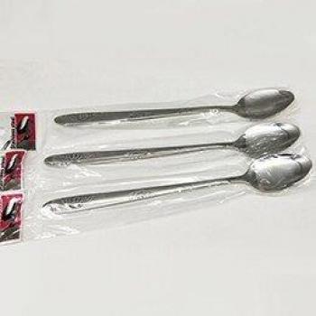 Long-Handled Stainless Steel Dessert Spoon Set