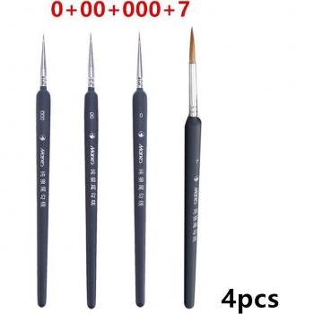 10pcs Long Tail Nylon Hair Hook Line Brushes for Watercolor Painting