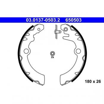 ATE 03.0137‑0503.2 Trommelbremsbacken für Suzuki & Nissan