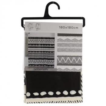 Duschvorhang Tribal Lodge 180x180 cm aus PEVA-Material
