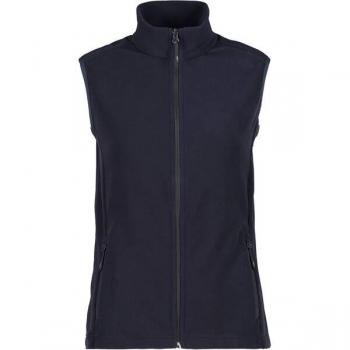 Arctic Comfort Femme CMP Gilet Polaire Noir-Bleu Col Serré