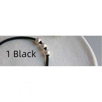 Pulsera de Plata 925 para Mujer con Hilo Rojo y Tamaño Ajustable