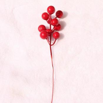DIY Red Berry Flower Branches for Christmas (4, 7, or 14 Pcs)