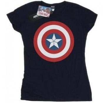 Marvel Ladies Captain America Civil War Shield Cotton Tee