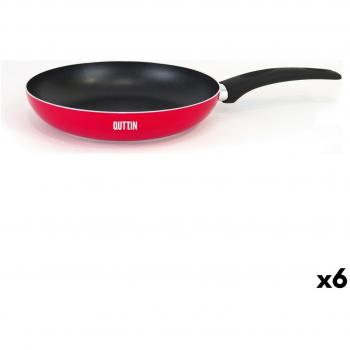 Quttin Bratpfanne Rot Infinity – 26,3 × 45 cm, 6‑Stück-Set