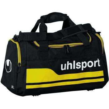 Basic Line L‑Größe Sporttasche – UhlSport, Schwarz/Maisgelb – SKU 100424404