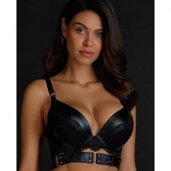 Hunkemöller Black Occult Longline Push-Up Bra with Padded Underwire