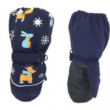 Winddichte Ski-Handschuhe mit Hirsch-Design