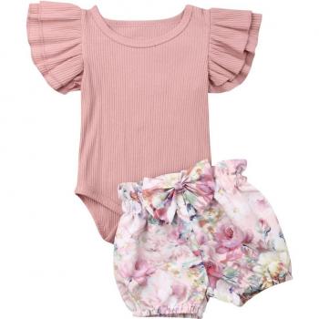 Ropa de Verano para Bebé Niña con Estampado Floral