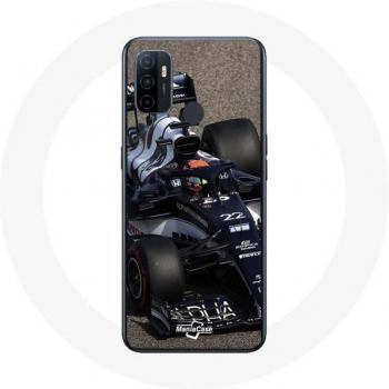 Coque Oppo A53 Yuki Tsunoda Formule 1 Bleu