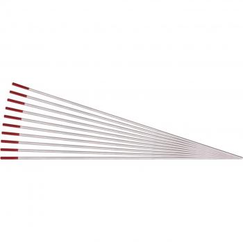 Draper Tungsten Electrode for TIG Welding, thoriated, 1.6 mm x 150 mm, pack of 10