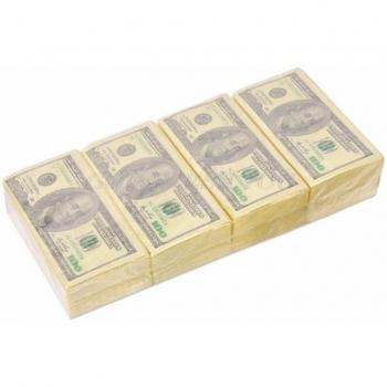 8-Pack Disposable Dollar Bill Facial Tissue Handkerchiefs