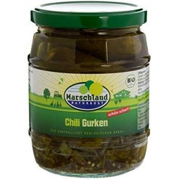 Naturkost Bio-Chili-Gurken MARSCHLAND 530 gr