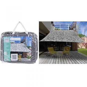 Camouflage rectangular shade sail 2 x 3 m gray