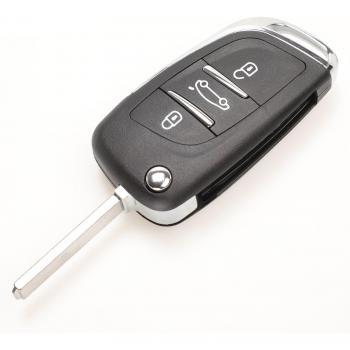 Modified Flip Key Shell for Peugeot 306 407 807 with 2/3 Buttons