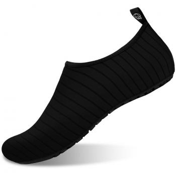 JIASUQI Men's Lightweight Water Shoes Black Stripe 8/9 UK