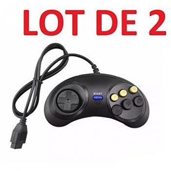 2 X Manette Classique Sega MegaDrive