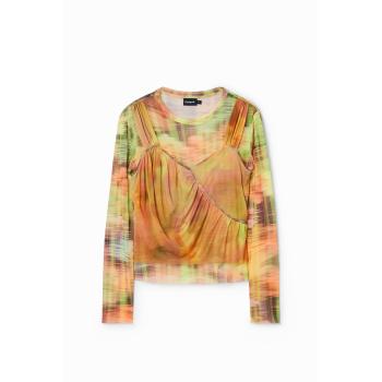 Poliéster Camada Dupla T-shirt S Desigual