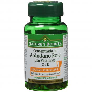 Nature's Bounty Arándano Rojo con Vitaminas C y E, 60 Comprimidos