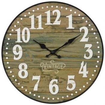 Kuken Reloj Redondo Efecto Madera 35 cm