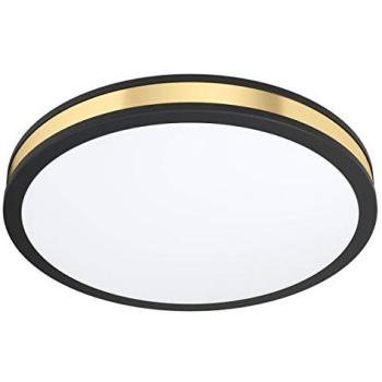 Black Wall Flush LED Ceiling Fixture 24W