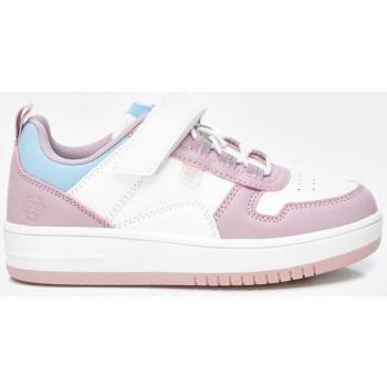 XTI Kinder Sportschuhe 150763 Lila – Bequeme Sneakers mit Schnürung und Klettverschluss