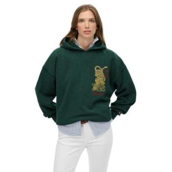 Sweatshirt Oversize Superdry Femme Tokyo Vert