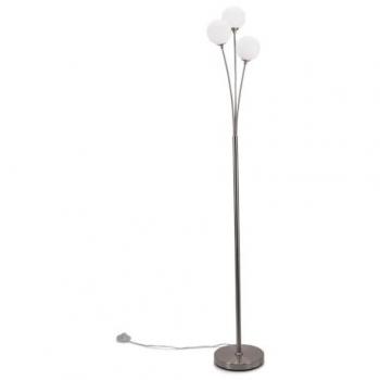 Velika 3-Arm Floor Lamp with Opaque Globe and LED Bulbs