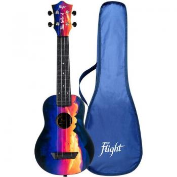 Flight TUS Elise Ecklund Reizigers Soprano Ukulele Zonsondergang