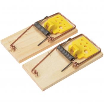 Decco Rentokil PSW107 Eco-Friendly Wooden Mouse Trap