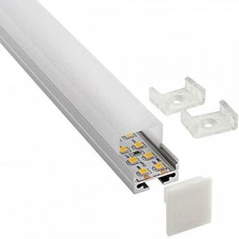 KIT de perfil de aluminio para tiras LED ALKAL SUSPEND, 1 metro
