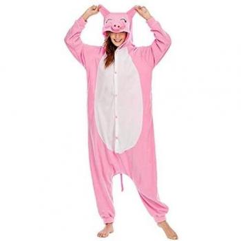Pigiama Costume Maiale per Adulto e Unisex