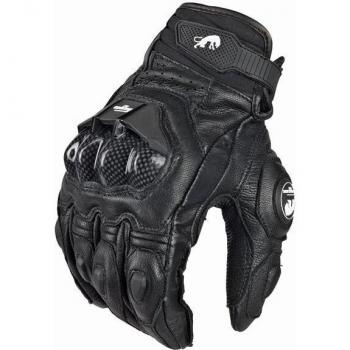 Gants motocross en cuir avec carbone pour les saisons froides