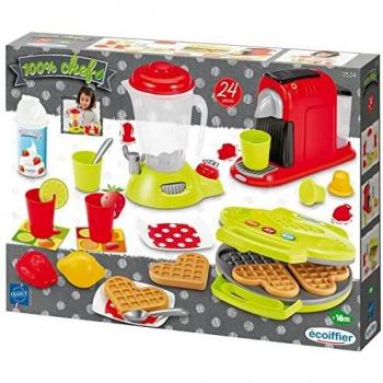 Ecoiffier-Juego de Utensilios de Cocina Ecoiffier 100 % Chef