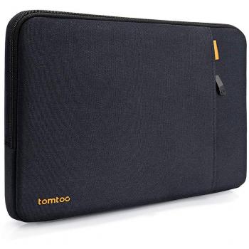 TomToc 13-13,5 Laptop‑Sleeve – wasserfest, mit Zubehörtasche (blau-schwarz)