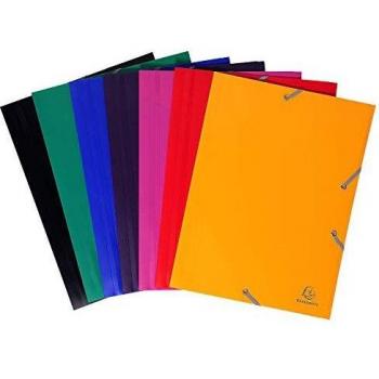 Uni-Economy Elasticated A4 Folder Assorted Pack of 60