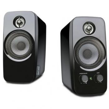 Innovative T10 Desktop Sound System by Creative Labs, Black Wired