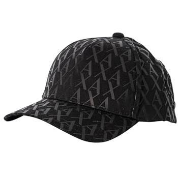 Cappellino Woven Stampa Totale Armani Exchange Nero