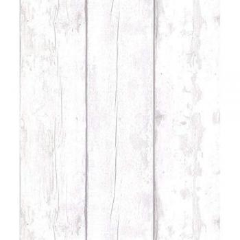 Arthouse Rustic Washed Wood Faux Plank Panel Feature Wallpaper