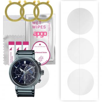 3x apgo Hydrogel Screen Protector with Positioning Layer for Citizen BZ1006-82E